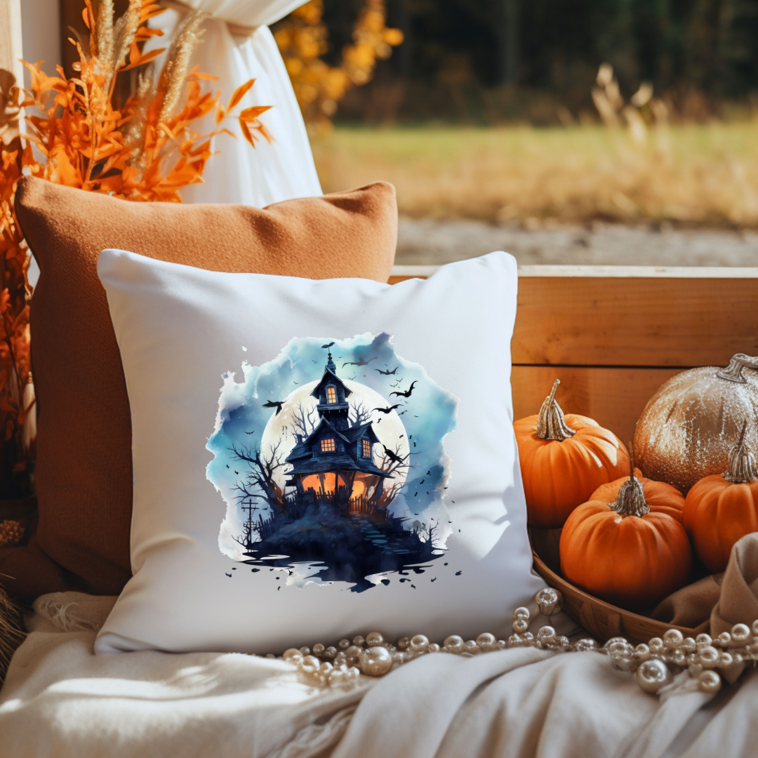 Halloween offers Haunted House Throw Pillow ‼️