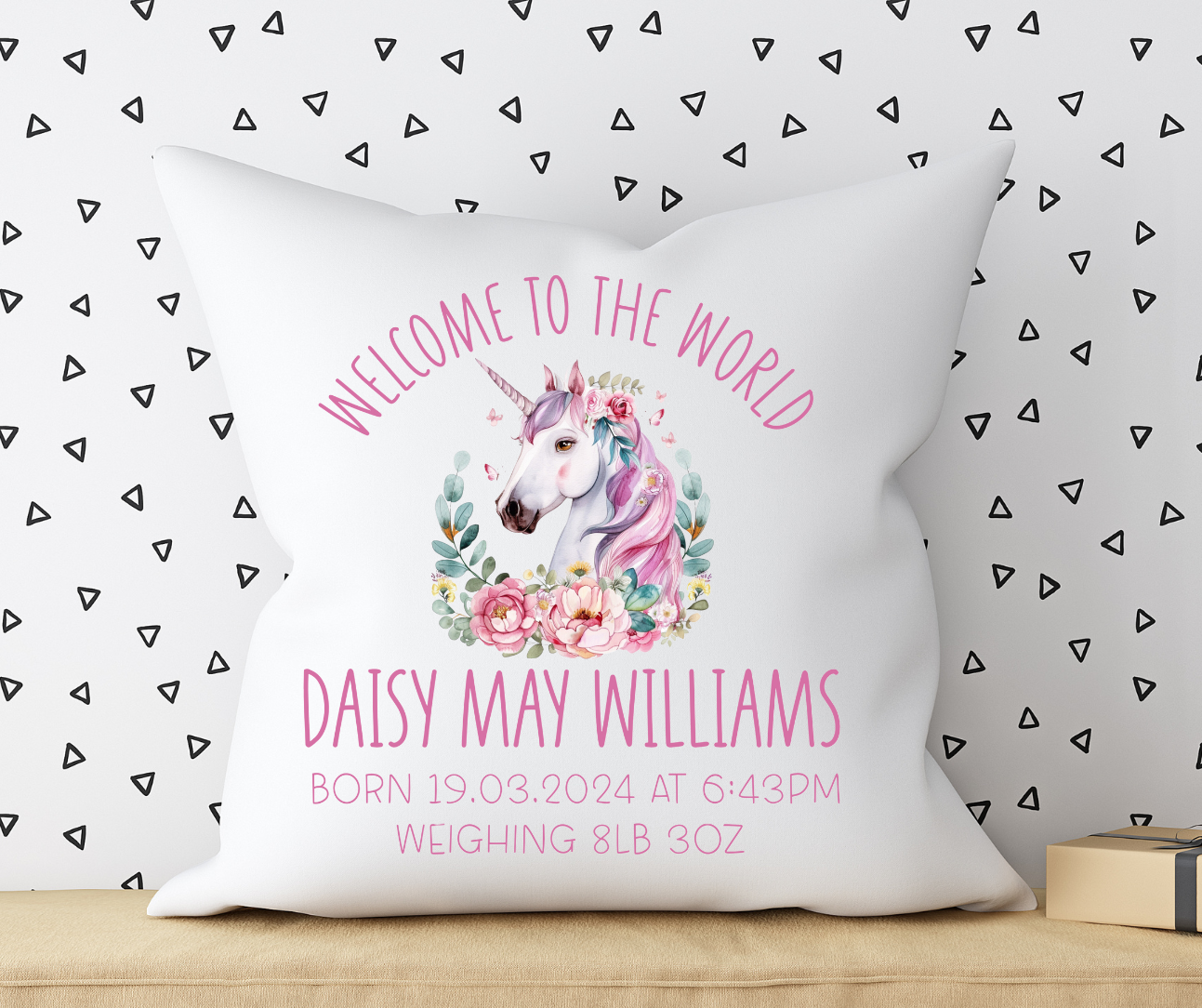 Personalised Cushion Unicorn