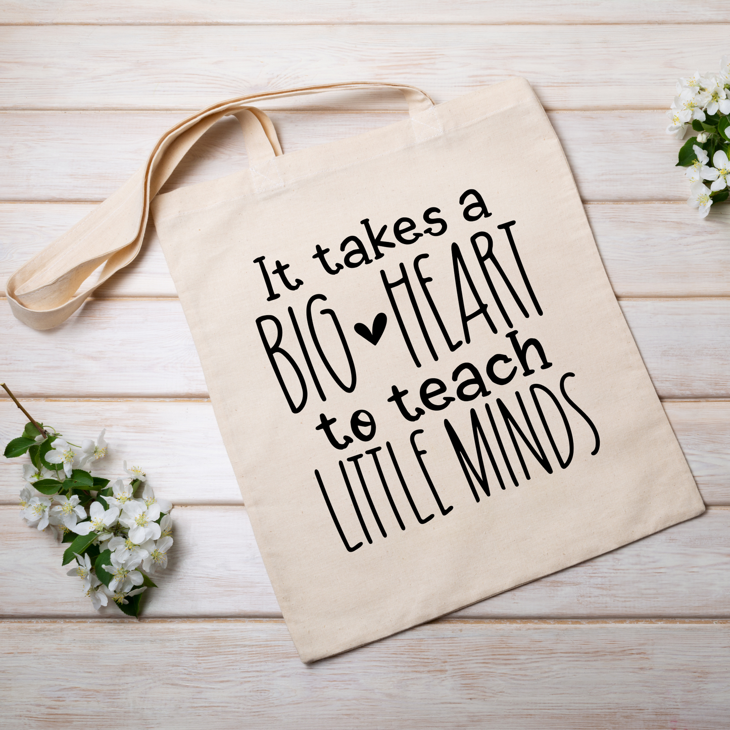 Teacher themed tote bag