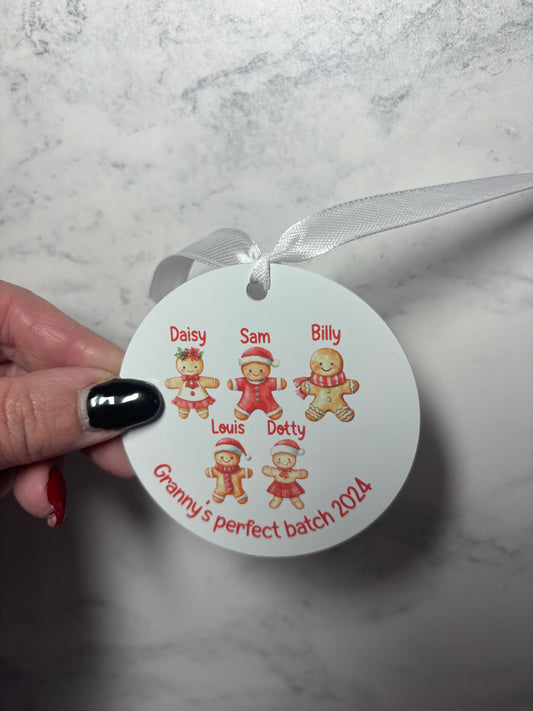 Personalised Grandparent Christmas tree ornament