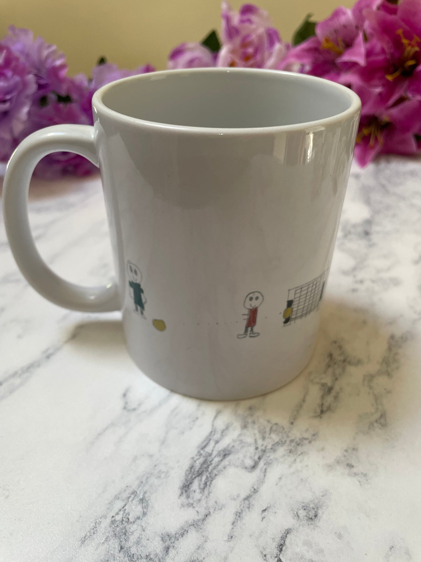 Personalised mug with kids drawing